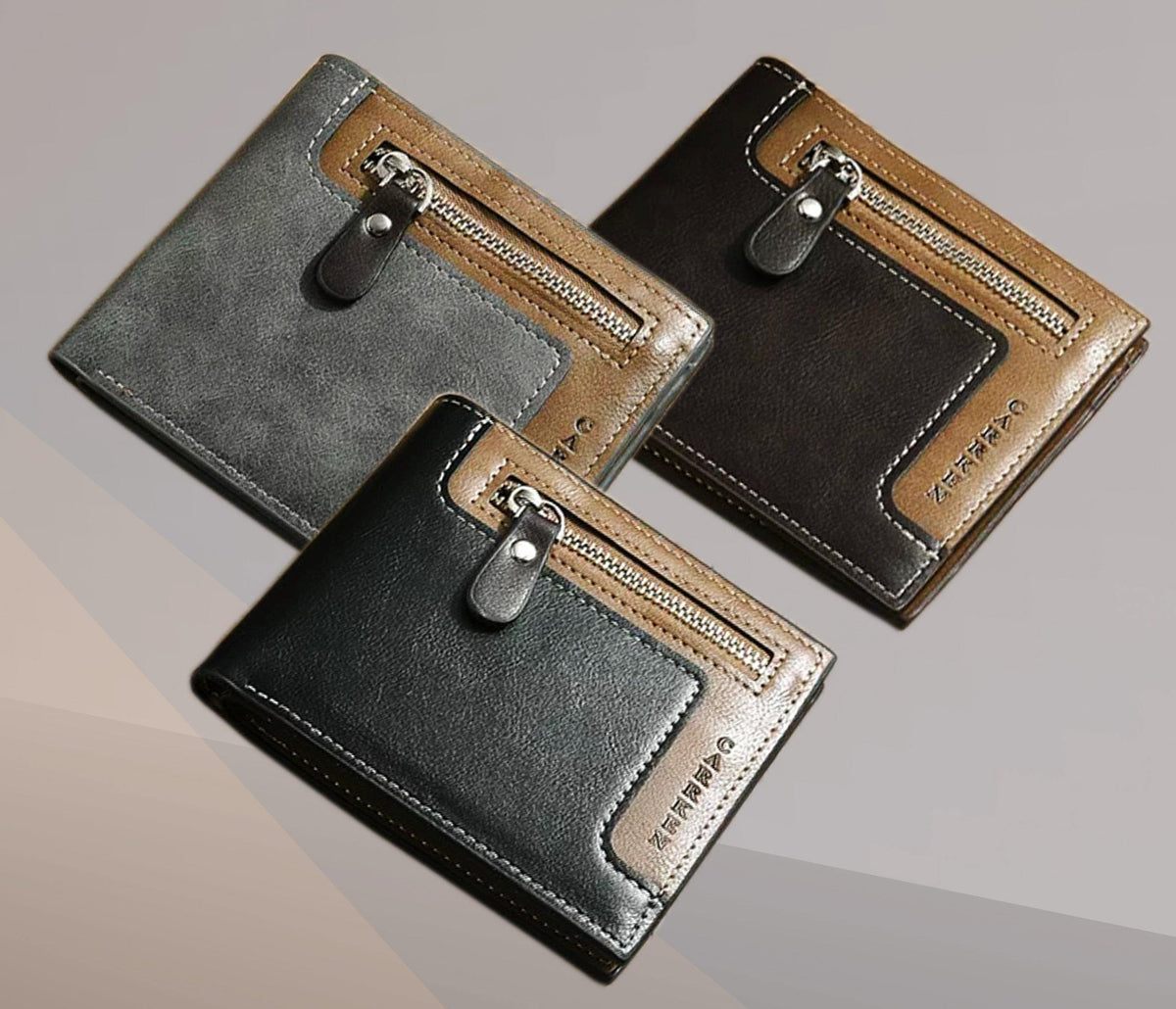 Men Bifold two-tone Wallet - The BIG Boy Shop